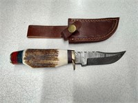 Handmade Damascus Hunting Knife