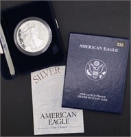 2013-W U.S. Proof Silver Eagle - Box & COA