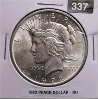 1922 U.S. Peace Silver Dollar