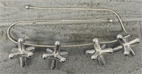 (4) Metal Jacks on Chain