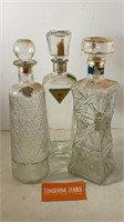 Vintage Clear Decanters