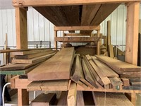 Shelf of hardwood & hobby wood