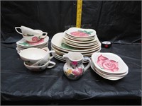 33 Piece Red Wing Pottery Dinner Set