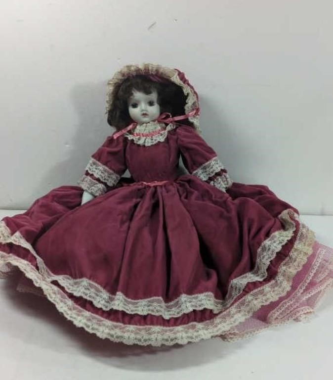 Vintage Porcelain Southern Belle Doll
