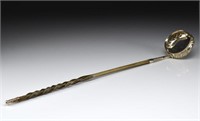 A LARGE GEORGE IV SCOTTISH SILVER TODDY LADLE
