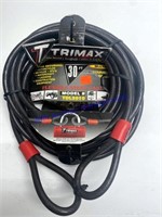 Trimax 30’ flexible steel securing cable Great for
