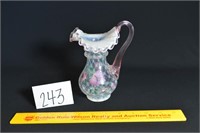 Fenton Vase/Pitcher w/Handle - Signed & Hand