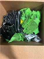 A box with more than 30 pairs of gloves