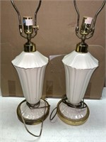 PAIR of LENOX LAMPS