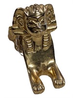 Brass/Crystal Egyptian 1920s Figurine