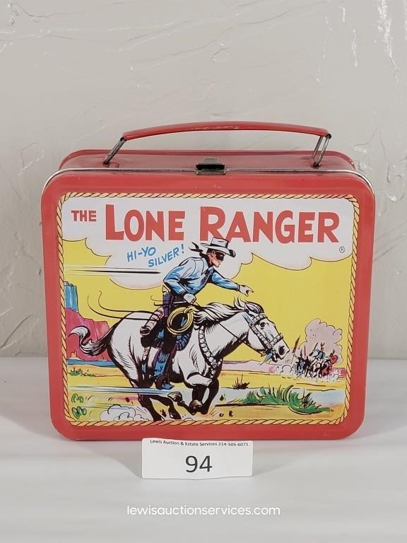 1995 Reproduction Lone Ranger Tin Lunch Box