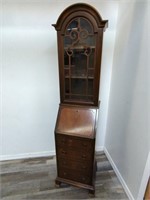 Vintage mahogany drop front secretary desk/cabinet