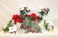 VARIETY OF CHRISTMAS FLORAL STEMS