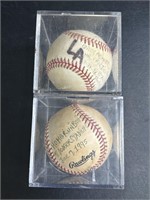 Pair of Dodger home-run baseballs