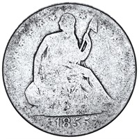 1855-O Seated Liberty Half Dollar NICELY CIRC