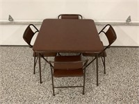COSTCO FOLDING TABLE &  CHAIRS