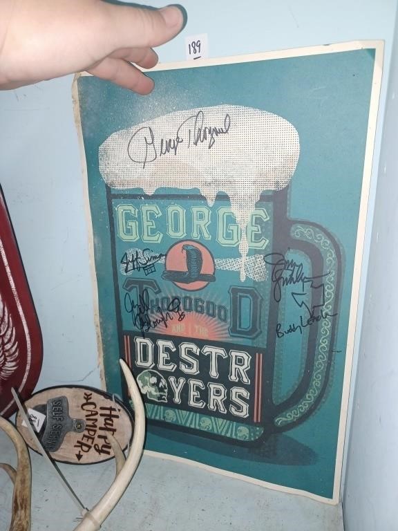 George Thorogood  Beer Adv. Signed Poster