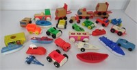 Vintage toys including Fisher Price toys