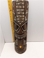 19.5" TALL CARVED OUT TIKI WALL HANG