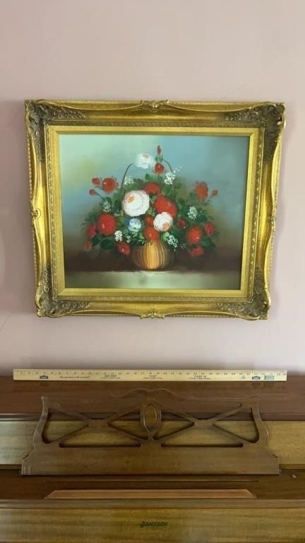 Beautifully framed oil on canvass signed Berry