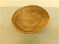 Antique Wooden Bowl - 17" diameter