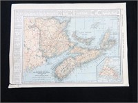 County map of Nova Scotia, New Brunswick, Cape