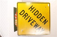 Hidden Driveway Sign