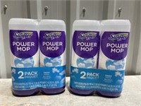 2 - 2 Pack Swiffer Power Mop Floor Cleaner Refills