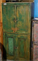 Painted Wood Cupboard -6'5"h x 29.5"w  x 13."d