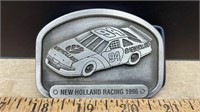 1996 New Holland Racing Belt Buckle
