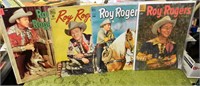 (4) 1940/50's Dell Roy Rogers Comics Comicbooks