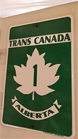 Trans Canada highway 1 12 inch sign