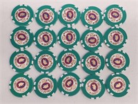 20 $25 Golden Bears Casino Chips