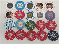 20 Various Laughlin Nevada Casino Chips