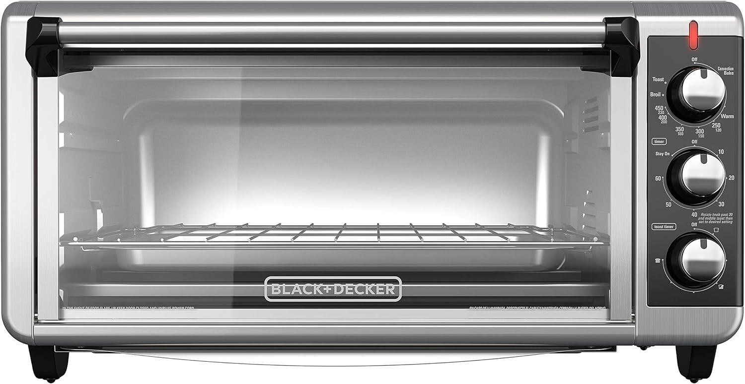 BLACK+DECKER 8-Slice Oven  Fits 9x13  12 Pizza