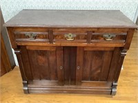 Victorian Marble Top Side Board