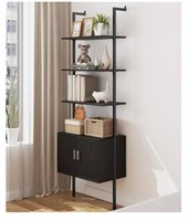 Yusong 73" Tall Bookshelf with Cabinet,