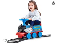 JOYLDIAS Ride On Train with 16pcs Curved Tracks,