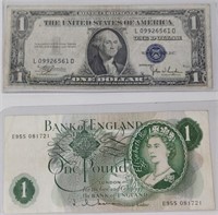 1935 Series American One Dollar Bill & Bank Of
