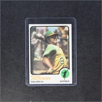 Reggie Jackson 1973 Topps #255 Baseball card, with