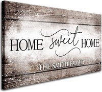 Smith Family Home Sweet Home Canvas Art