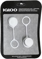 (N) Igloo 20049 Tethered Drain Plug Caps, White