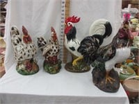 (4) Roosters/chicken