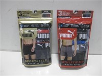 NIP Two Men's Puma 3pk Boxers Sz M
