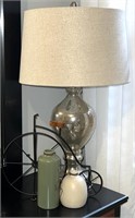 Decorative Table Lamp, Ceramic Decor & Metal