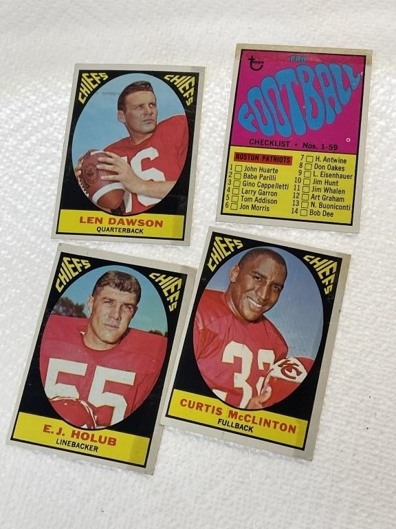 Vintage KC Chiefs cards