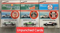 3 Ertl UNPUNCHED Nascar Race Cars in Package
