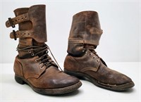 WWII Double Buckle Combat Boots