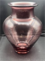 Large hand blown glass vase