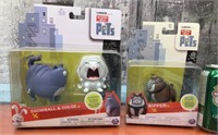 PETS movie action figures-Snowball, Chloe & Ripper